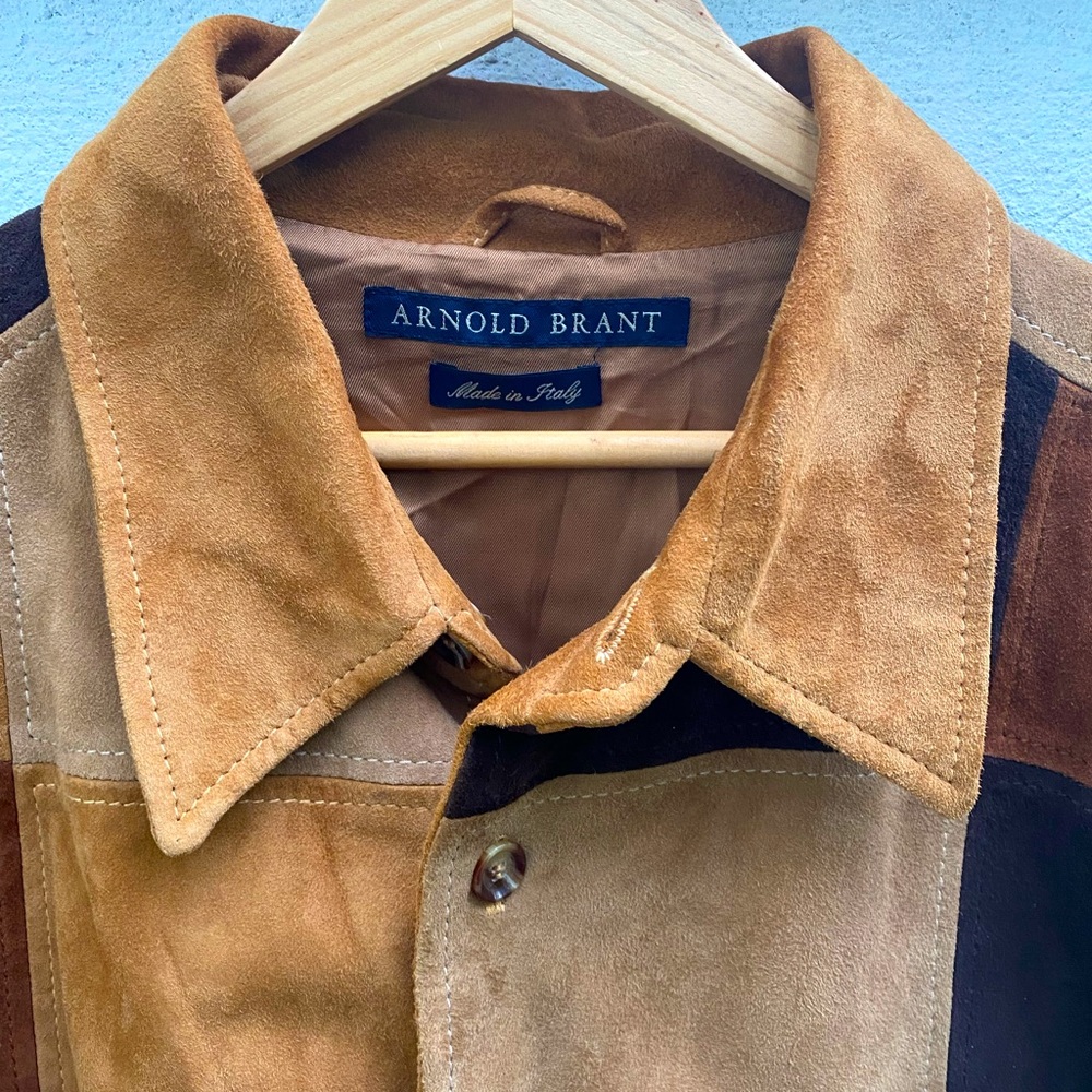 Vintage Arnold Brant Men”s Suede Patch Shirt Jacket Size M- 10/10 Condit… - Picture 7 of 13